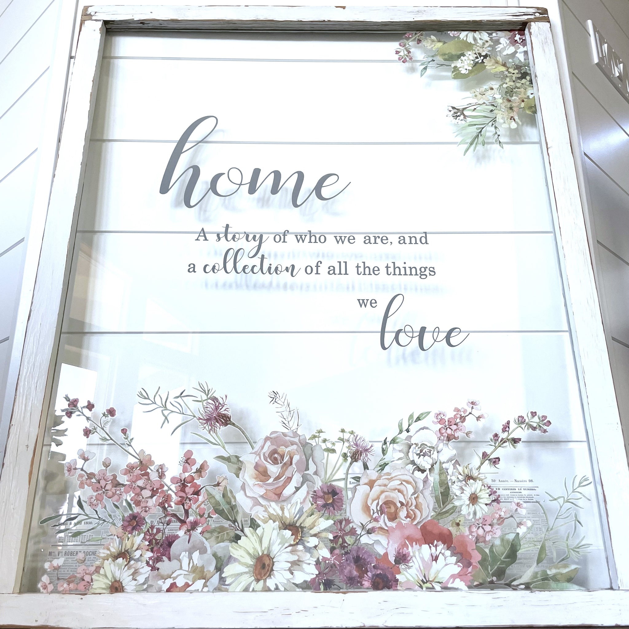 Vintage Window Sign - Home