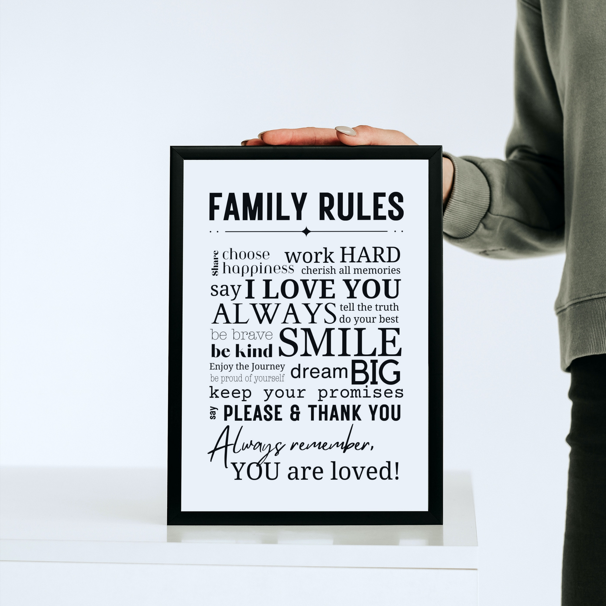 Digital Print - Family Rules