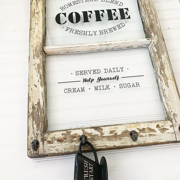Coffee Vintage Window (2-pane)